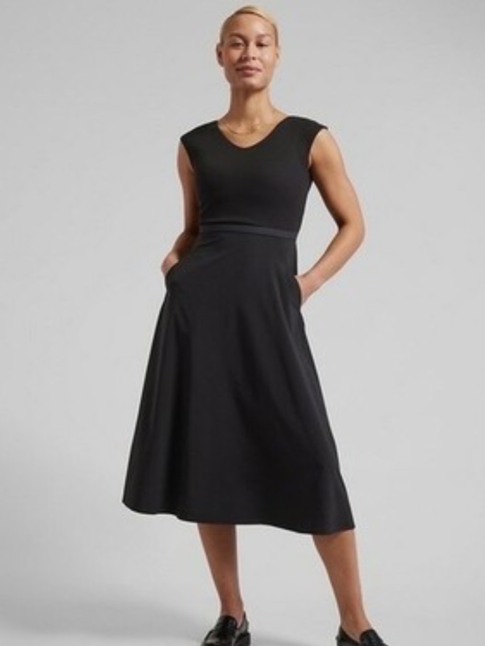 Athleta Black the Athleta Ryder Dress in Black large